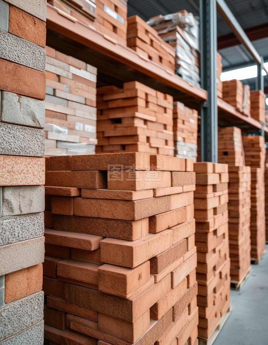 建筑材料之砖堆 传统与现代建筑的基石